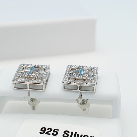 - "925 Sterling Silver Cubic Zirconia Earrings, U19254825 - Picture 4 of 11